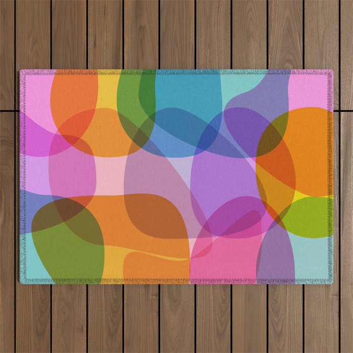 Color Burst Outdoor Rug Gallery Image 1