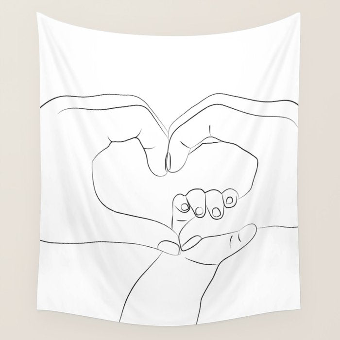 Unconditional Love Wall Tapestry Gallery Image 4