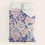 Modern Vibrant Flowery Garden B Comforter Gallery Image 6
