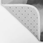 Foggy Mountains Black and White Bath Mat Gallery Image 2
