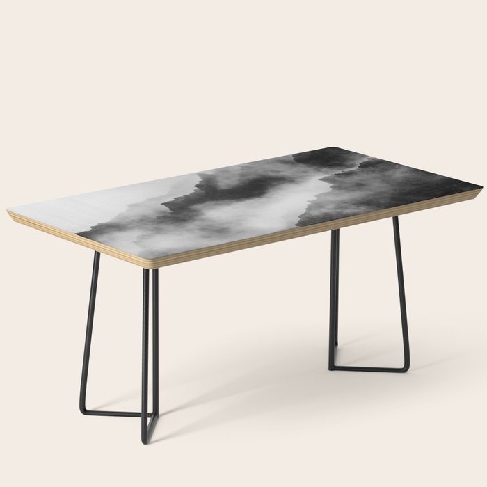 Foggy Mountains Black and White Coffee Table Gallery Image 1
