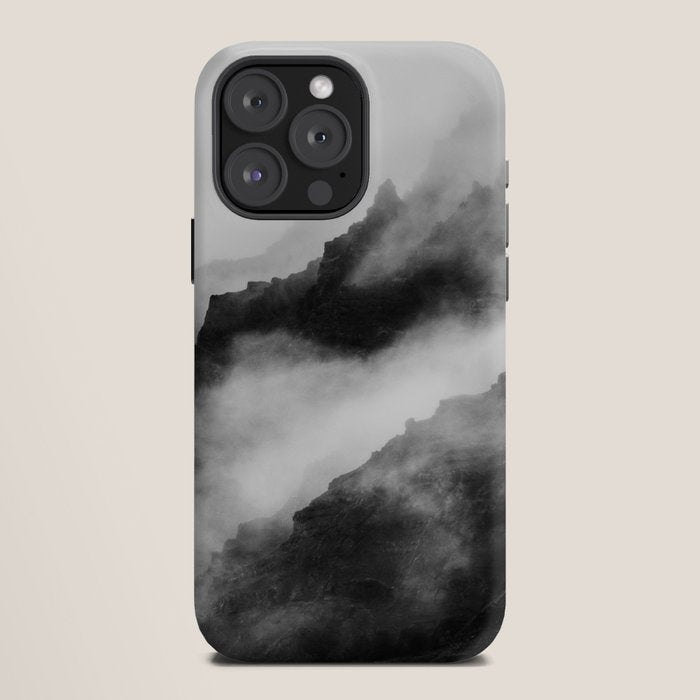 Foggy Mountains Black and White iPhone Case Gallery Image 12