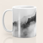 Foggy Mountains Black and White Coffee Mug Gallery Image 3