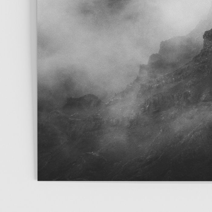 Foggy Mountains Black and White Poster Gallery Image 3