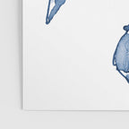 Coastal Crab in Watercolor, Navy Blue (Left Half in Set) Poster Gallery Image 3