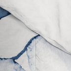 Coastal Crab in Watercolor, Navy Blue (Left Half in Set) Comforter Gallery Image 4