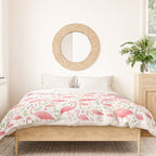 Flamingo Floral Pattern! Duvet Cover Gallery Image 3