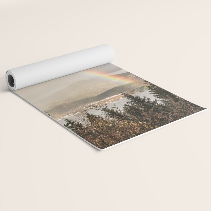 Rainbow In The Mountains | Lake In Norway Photo Art Print  | Nature Landscape Travel Photography Yoga Mat Gallery Image 2