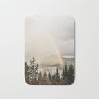 Rainbow In The Mountains | Lake In Norway Photo Art Print  | Nature Landscape Travel Photography Bath Mat Gallery Image 1