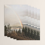 Rainbow In The Mountains | Lake In Norway Photo Art Print  | Nature Landscape Travel Photography Wrapping Paper Gallery Image 3