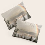 Rainbow In The Mountains | Lake In Norway Photo Art Print  | Nature Landscape Travel Photography Pillow Sham Gallery Image 3