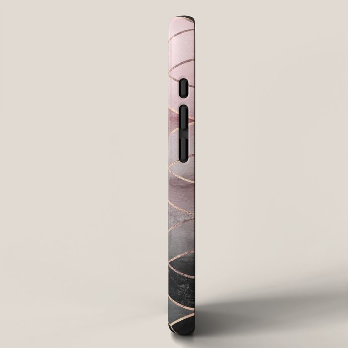 Pink And Grey Gradient Cubes iPhone Case Gallery Image 2