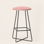 Pink summer palm tree doodle art pattern Stool Gallery Image 1