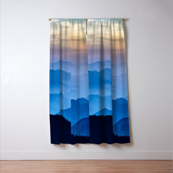 Mountains 11 Window Curtain Gallery Image 3