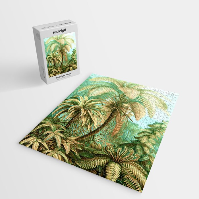 Vintage Tropical | Jungle Botanical Nature Banana Tree | Bohemian Plants Trees Forest Jigsaw Puzzle Gallery Image 2