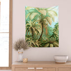 Vintage Tropical | Jungle Botanical Nature Banana Tree | Bohemian Plants Trees Forest Wall Tapestry Gallery Image 2