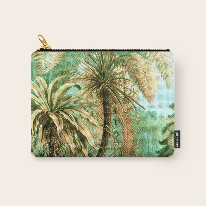 Vintage Tropical | Jungle Botanical Nature Banana Tree | Bohemian Plants Trees Forest Carry All Pouch Gallery Image 1