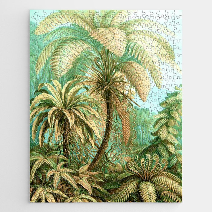 Vintage Tropical | Jungle Botanical Nature Banana Tree | Bohemian Plants Trees Forest Jigsaw Puzzle Gallery Image 1