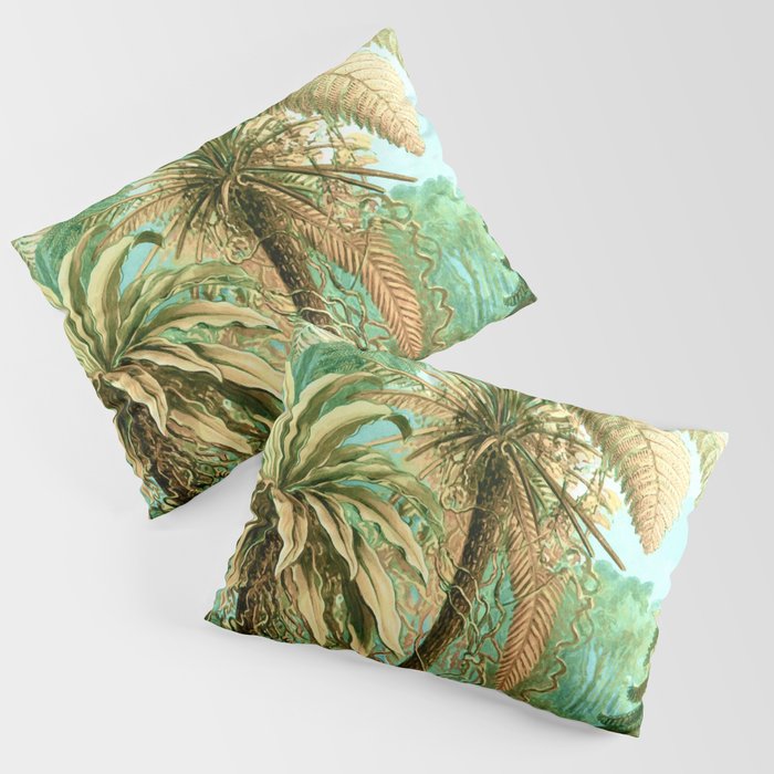 Vintage Tropical | Jungle Botanical Nature Banana Tree | Bohemian Plants Trees Forest Pillow Sham Gallery Image 3