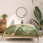 Vintage Tropical | Jungle Botanical Nature Banana Tree | Bohemian Plants Trees Forest Comforter Gallery Image 3