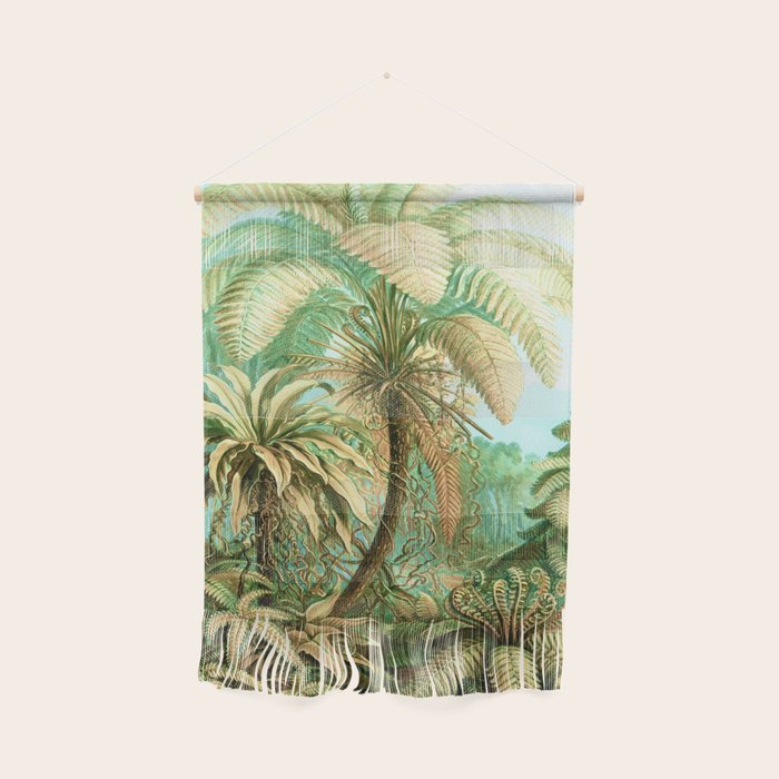 Vintage Tropical | Jungle Botanical Nature Banana Tree | Bohemian Plants Trees Forest Wall Hanging Gallery Image 1