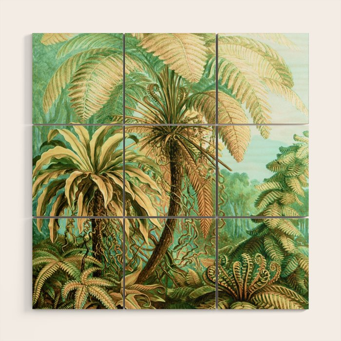 Vintage Tropical | Jungle Botanical Nature Banana Tree | Bohemian Plants Trees Forest Wood Wall Art Gallery Image 1