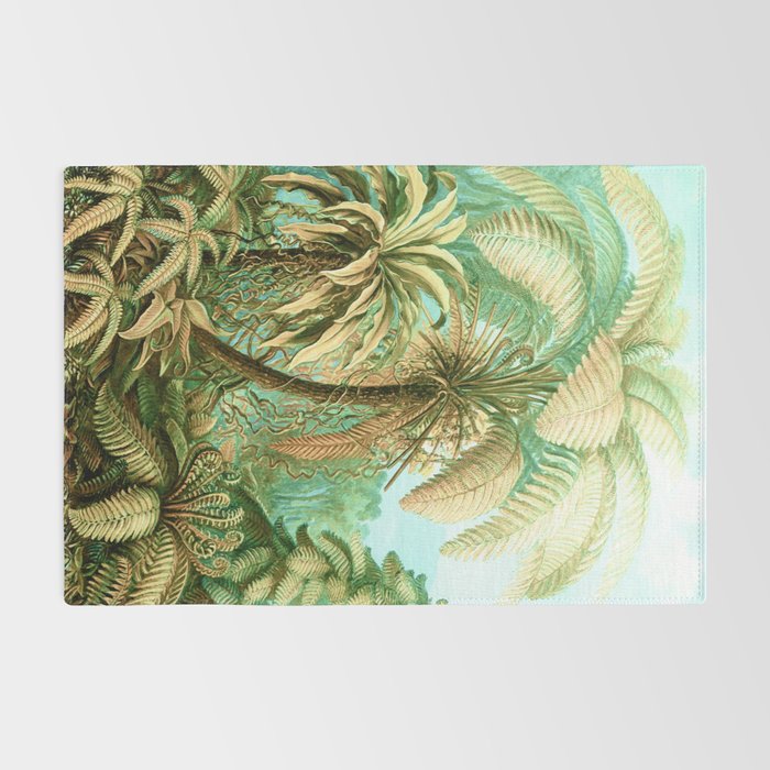 Vintage Tropical | Jungle Botanical Nature Banana Tree | Bohemian Plants Trees Forest Rug Gallery Image 2