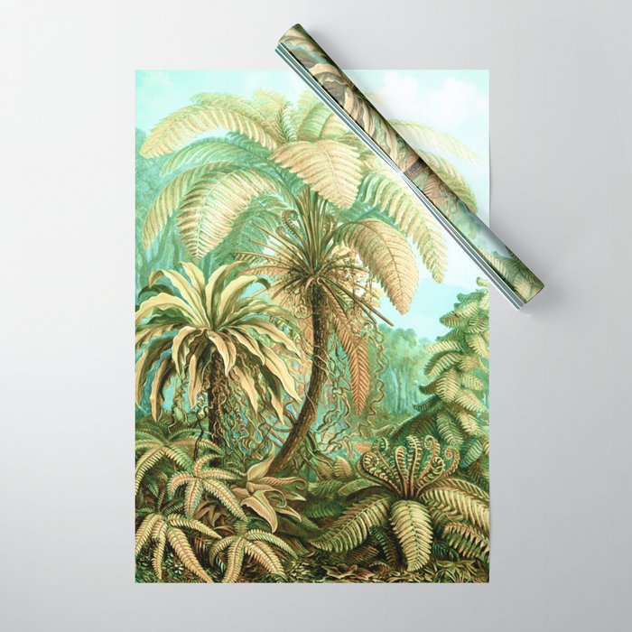 Vintage Tropical | Jungle Botanical Nature Banana Tree | Bohemian Plants Trees Forest Wrapping Paper Gallery Image 1