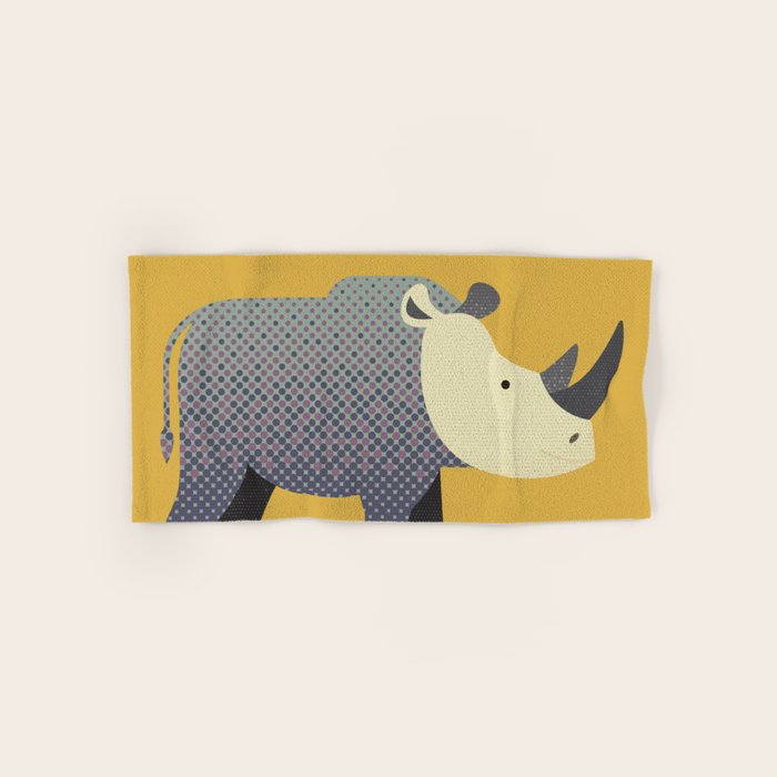Whimsy Rhinoceros II Bath Towel Gallery Image 1