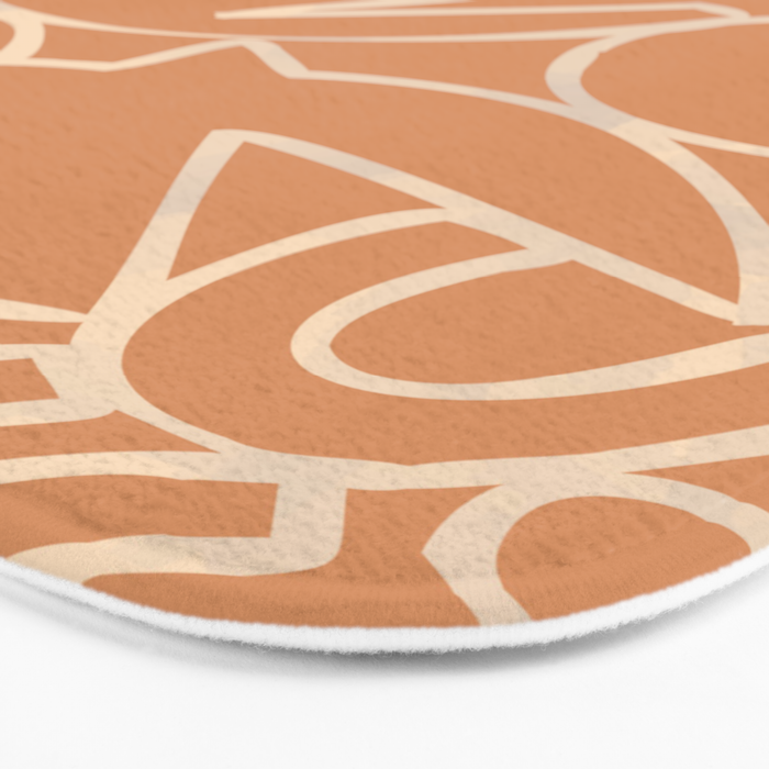 Abstract organic nature art shape paint pattern Bath Mat Gallery Image 3