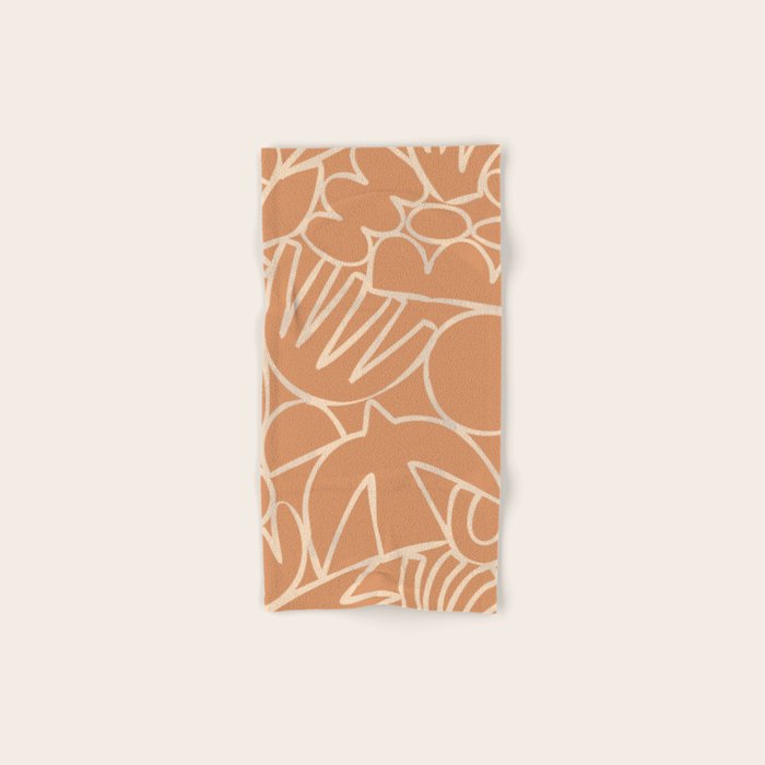 Abstract organic nature art shape paint pattern Bath Towel Gallery Image 1