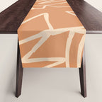 Abstract organic nature art shape paint pattern Table Runner Gallery Image 1