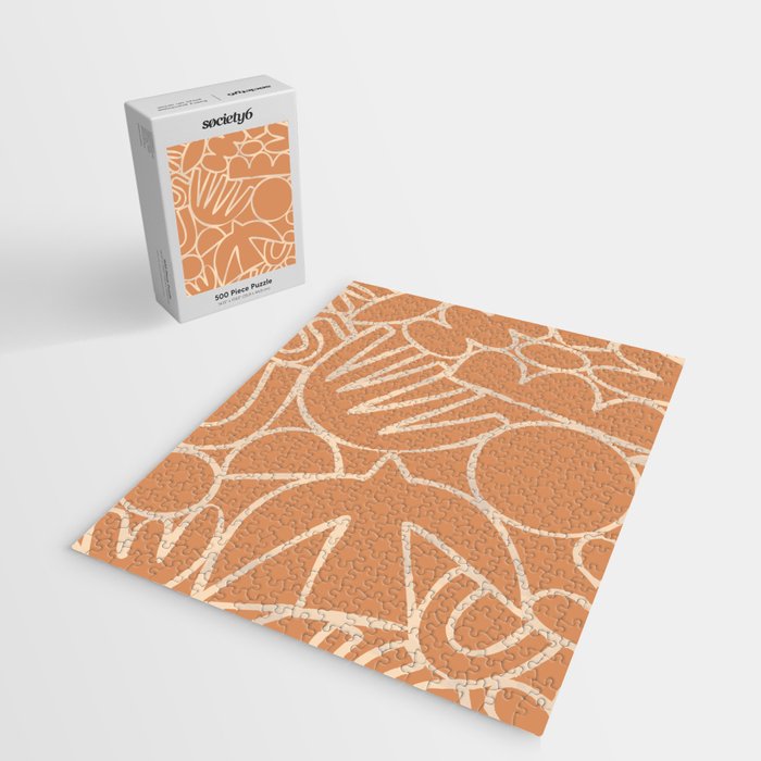 Abstract organic nature art shape paint pattern Jigsaw Puzzle Gallery Image 2