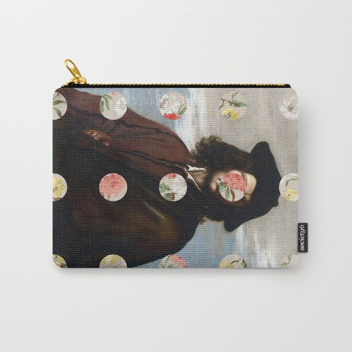 A Portrait With Dots 3 Carry All Pouch Gallery Image 1