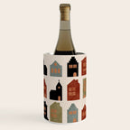 houses retro fall abstract geometric Wine Chiller Gallery Image 1
