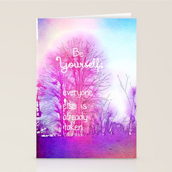 Be Yourself Stationery Card Gallery Image 1