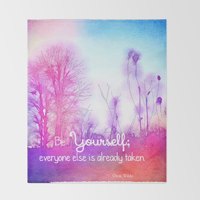 Be Yourself Throw Blanket Gallery Image 2