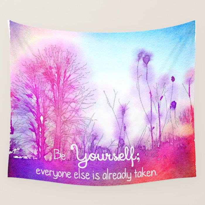 Be Yourself Wall Tapestry Gallery Image 1