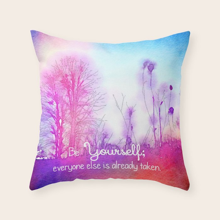 Be Yourself Throw Pillow Gallery Image 6