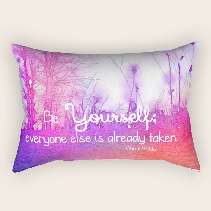 Be Yourself Rectangular Pillow Gallery Image 1