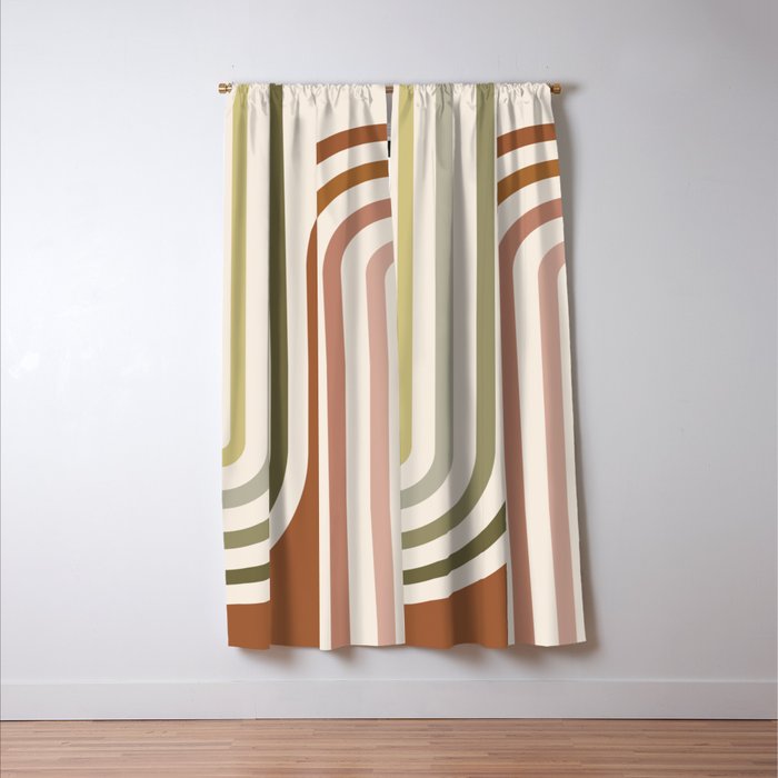 Bold Curvature Stripes I Window Curtain Gallery Image 3
