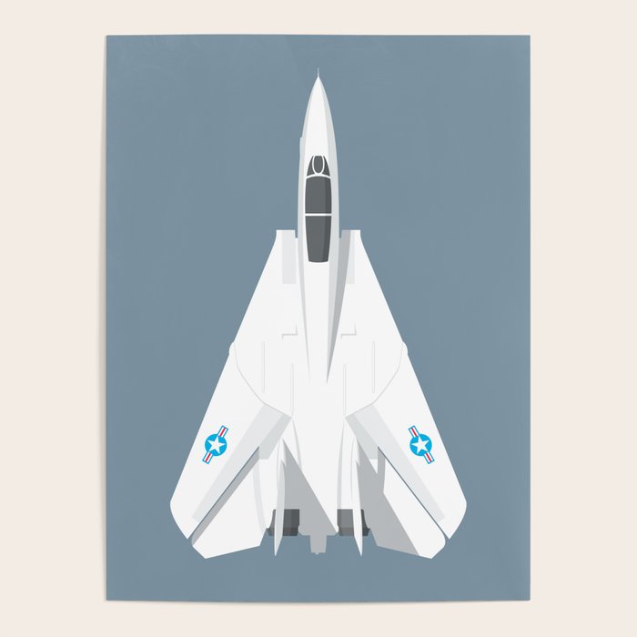 F-14 Tomcat Jet Aircraft - Slate Poster Gallery Image 4