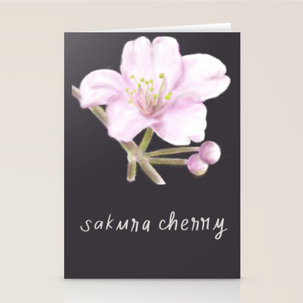 Sakura Cherry Blossom  Stationery Card Gallery Image 2