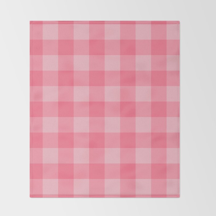 Sweet Peony Gingham Throw Blanket Gallery Image 2