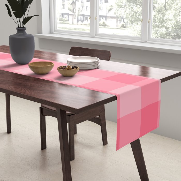 Sweet Peony Gingham Table Runner Gallery Image 2