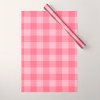 Sweet Peony Gingham Wrapping Paper Gallery Image 1