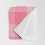 Sweet Peony Gingham Throw Blanket Gallery Image 3