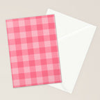 Sweet Peony Gingham Stationery Card Gallery Image 2