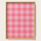 Sweet Peony Gingham Serving Tray Gallery Image 1