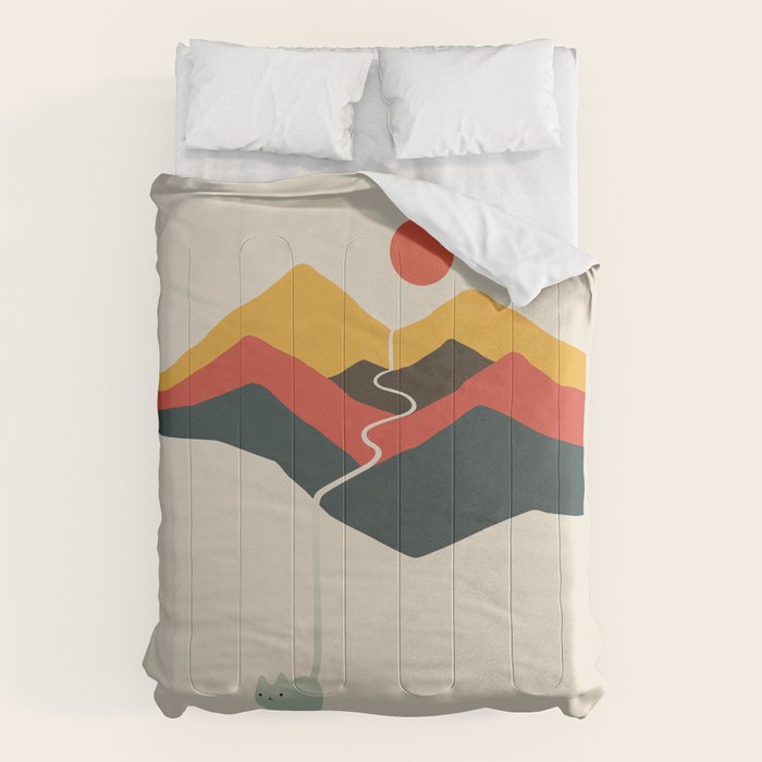 Cat Landscape 149 Comforter Gallery Image 6